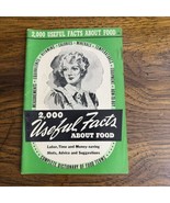 Vintage 2000 Useful Facts About Food Culinary Arts Institute 1941 Booklet - $19.99