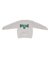 Champion Eco Fleece Notre Dame Fighting Irish White Embroidered Sweatshi... - $361.56 MXN
