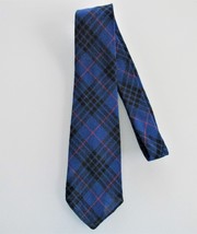Vintage Men&#39;s Wool Tartan Plaid Tie - £15.62 GBP