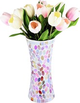 Flower Vase Modern Farmhouse Decorative Vase | Large Vase For Flowers Mosaic - £31.98 GBP