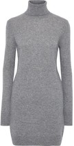 NWT Equipment Oscar in Heather Gray Cashmere Turtleneck Sweater Dress L $358 - £95.90 GBP