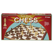 Family Classics Chess By - With Folding Board And Full Size Chess Pieces - £21.94 GBP