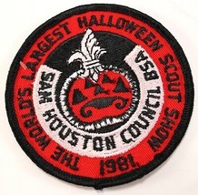 Vintage 1981 Halloween Scout Show Sam Houston Boy Scouts America BSA Camp Patch - £9.34 GBP