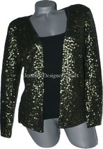 NWT CARMEN MARC VALVO sequin M sweater set evening holiday cocktail party $500 - £153.44 GBP