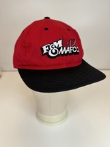 F&amp;M Mafco SnapBack Hat Red Black Bill Vintage Made In Use Park Avenue Cap - £10.29 GBP