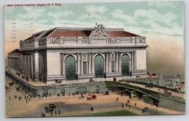 Grand Central Depot NYC New York City c1912 To Ellenville NY Postcard K26 - £5.44 GBP