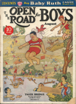 The Open Road For Boys - August 1933 - Raymond Lufkin Cover &amp; Interior Art, More - £12.61 GBP