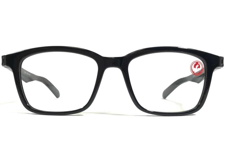 Dragon Eyeglasses Frames DR140 001 Hunter Black Square Full Rim 52-18-145 - $39.59