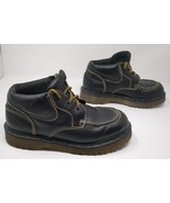 DR MARTENS 8458 Black Leather Chunky Y2K Boots UK Size 8 Made in England... - £78.88 GBP
