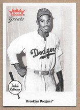 Fleer Greats of the Game 2002 Jackie Robinson Brooklyn Dodgers #26 Baseball - $1.99