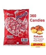 360 Candies HEARTBEAT RAKAM Tropical Thai Fruit Flavor Heart Shape SWEET... - £30.43 GBP
