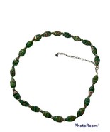 Vintage Glass Sterling Silver Bead Necklace - $127.00 CAD