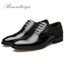 Business Men&#39;s Basic Flat Super fiber Leather Gentle Wedding Dress Shoes  Formal - £75.13 GBP