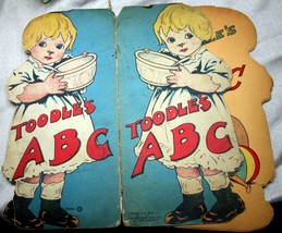 vtg 1926 TOODLE&#39;S ABC The Saalfield Publishing Co. picture/coloring book - £12.44 GBP