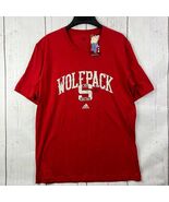 NC State Wolfpack NCAA Large Adidas Casual T-Shirt Red New Men - $24.88