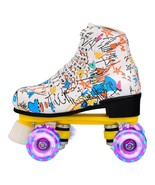 GRAFFITI Artistic Roller Skates 4 wheels Adults/Children, Sizes from EU ... - $175.64 CAD
