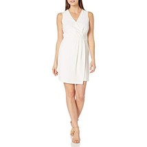 MSRP $129 Vince Camuto Women&#39;s Pleated Crepe Dress Pearl Ivory White Size 0 - £15.76 GBP