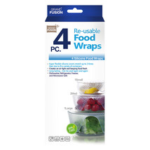 Grand Fusion Silicone Food Wraps (4-Pack) - £21.03 GBP