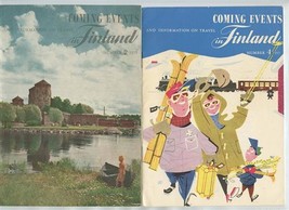 Lot of 4 Finland Travel Booklets a Brochures and a Map 1953 - £21.96 GBP