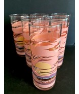 Panache by Patrick Rowse~Sunset~High Ball /Tom Collins~Glass Tumblers ~ ... - £39.52 GBP