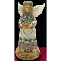 Linda Grayson March Flower Figurine Birthday Angel Vintage Violet 1995 - £7.95 GBP