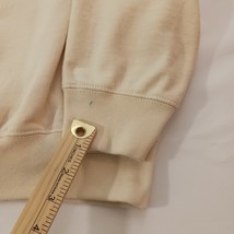 John Galt Full Zip Men's Cream Cotton Blend Hoodie Sweatshirt Measured Chest 53" image 3