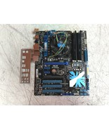 ASUS P7P55D ATX Motherboard Intel i5-750 2.67GHz 4GB 0HD w/ Heatsink &amp; I/O - $48.07