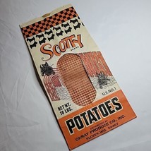 Scotty Brand Potatoes 10lb Paper Bag Scottish Terrier Scottie Vintage Un... - £29.70 GBP