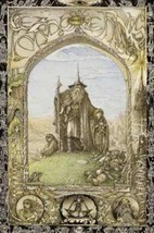 Lord Of The Rings Poster Illustrated Gandalf Frodo Bilbo Gollum Mint 24x36 - $9.03