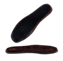 4 Pairs Insole Thick Wool Insoles Fur Fleece Inserts Cozy and Fluffy,Dark Brown - $14.67