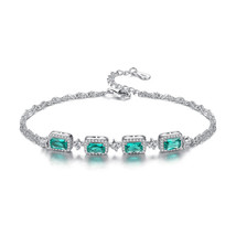 Green Opal Bracelets S925 Silver SB0052 - £19.54 GBP