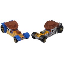 Disney Toy Story Woody Hot Wheels Car Toys Die-Cast &amp; Plastic Set of 2 READ - $7.70