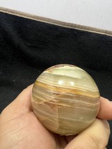 Banded Large size Onyx sphere brown  Crystal Ball healing 63mm 349gm Round - £27.63 GBP