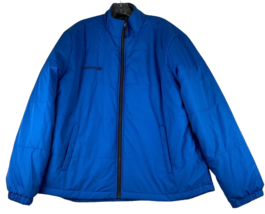 Swiss Tech Jacket Men&#39;s Large 42-44 Blue Puffer Coat Packable Quilted - £25.86 GBP