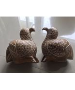 Pair of Teak Wood Bird Figures - £17.19 GBP