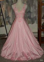 Vintage OLGA Pink Carnation Spandex &amp; Nylon W/ Buttons #92770 Grand Swee... - $136.62