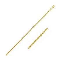 14k Yellow Gold Light Rope Chain Necklace 2.0mm Width 16&quot;-20&quot; Inch Length  - £150.55 GBP+