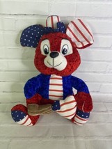 Kellytoy Mouse Plush Stuffed Toy Americana Patriotic Stars Stripes USA July 4th - $34.64