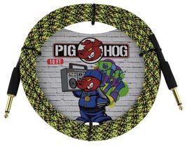 Pig Hog PCH10GYW Instrument Cable, Yellow Graffiti - $31.96