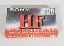 (1) Sony HF C-90HFL 90 Minute Audio Cassette Tape High Fidelity NEW Sealed Blank - £2.31 GBP