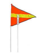 Sunlite Bicycle Bike Safety Flag Two piece fiberglass pole 72 inch-orang... - £9.17 GBP