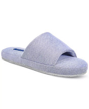 Club Room Men&#39;s Cushioned Bed Slides in Chambray Stipes-Medium 8-9 - $21.99