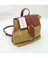 Jen &amp; Co. Avani Backpack Vegan Leather Woven Fabric 11.5x12x4.5 inches - $61.37