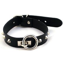 Rouge O-Ring Studded Collar Thinner Blk - £29.50 GBP