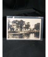 Orig 1921 PHOTO Old Town Maine Indian Island Gala Day Teepees Postcard - $547.53 MXN