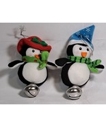 2 Jingle Bell Penguin Christmas Tree Ornaments - £7.86 GBP