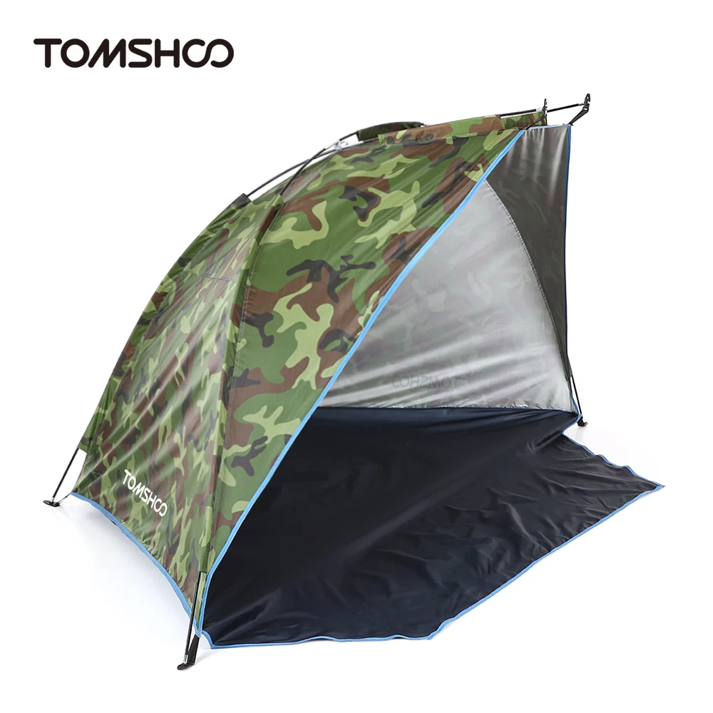 2 Persons Camping Tent Single Layer Outdoor Tent Anti UV Beach Tents Sun - £19.05 GBP+