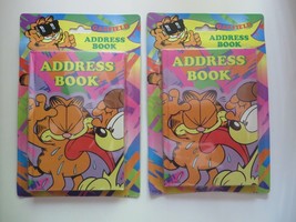 2 piece Lot Vintage Garfield Odie Address Book 1980s Cartoon New In Package - £12.30 GBP