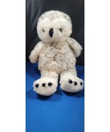 Build A Bear Snowy Owl 15&quot; Plush Stuffed Animal Soft Toy Spotted Snow - £10.30 GBP