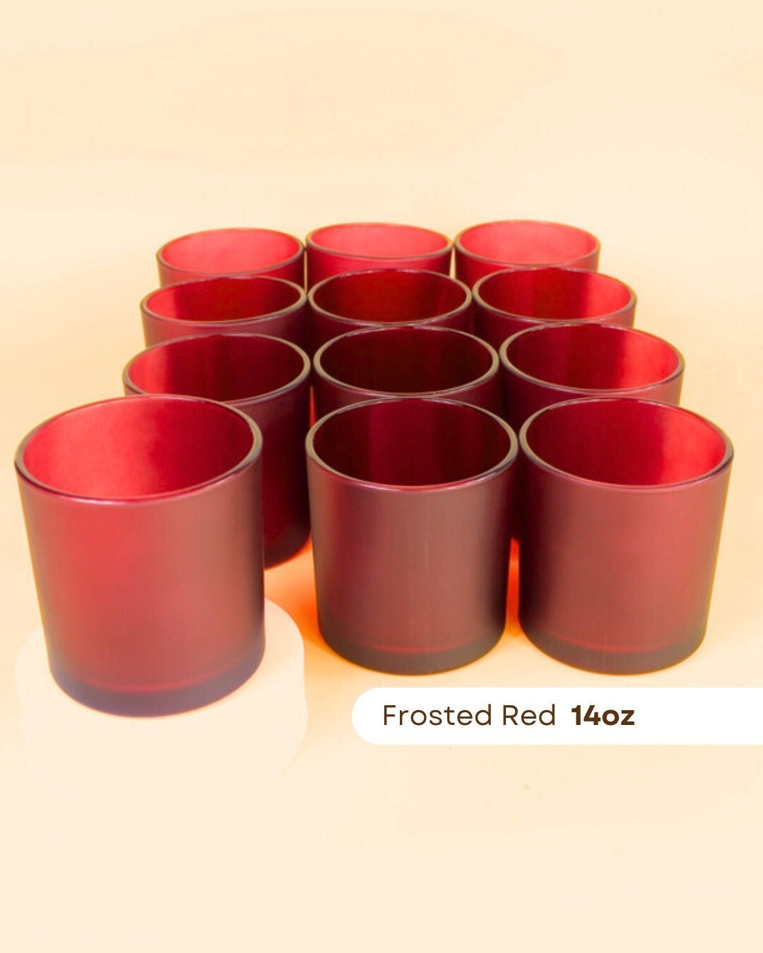 14 oz. Havana Ruby Glass Kit - Candle Making Glass (12pk) Item image 4